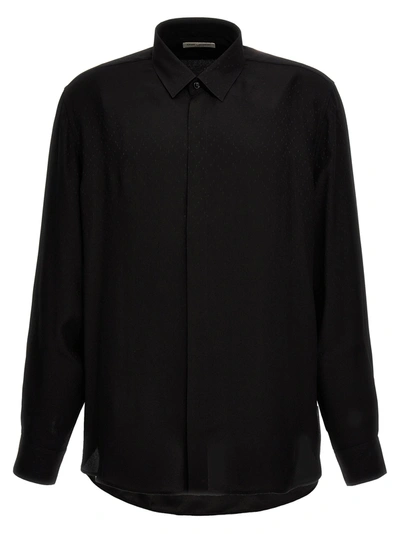 Shop Saint Laurent Plumetis Shirt Shirt, Blouse Black