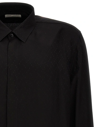 Shop Saint Laurent Plumetis Shirt Shirt, Blouse Black