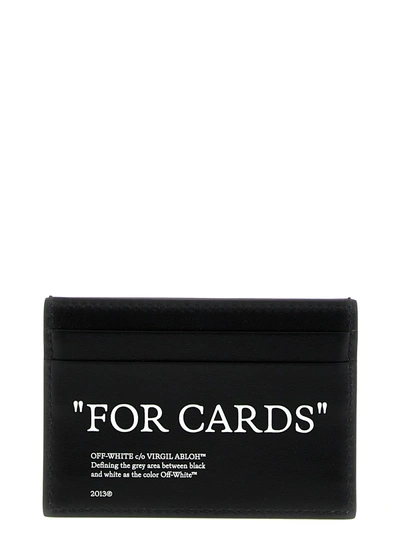Shop Off-white Quote Bookish Wallets, Card Holders White/black
