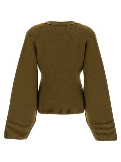 Shop Khaite Scarlet Sweater, Cardigans Green
