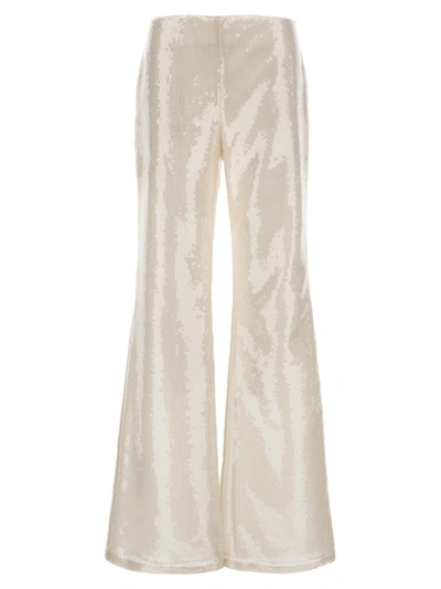 Shop Alberta Ferretti Sequin Pants White