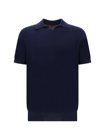 Shop Brunello Cucinelli Short-sleeved Polo Shirt