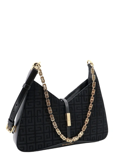 Shop Givenchy Shoulder Bag In Fabric With All-over 4g Embroidery