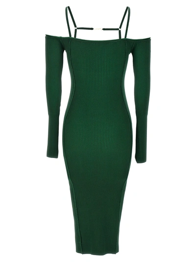 Shop Jacquemus Sierra Dresses Green