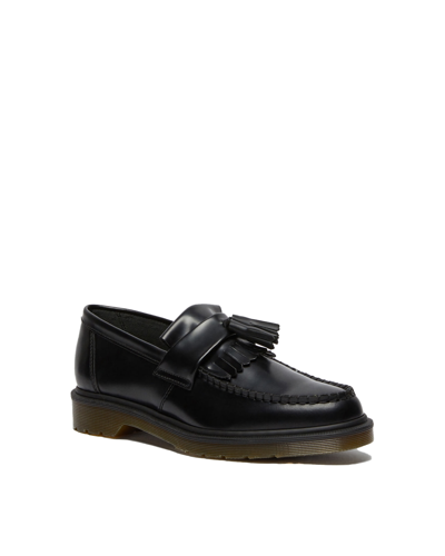 Shop Dr. Martens' Adrian Smooth Loafer With Tassels In Black Polished Smooth