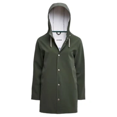 Shop Stutterheim Raincoat For Man 3217 Suede Green