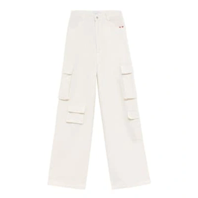 Shop Amish Jeans For Woman Amd065p3200111 White
