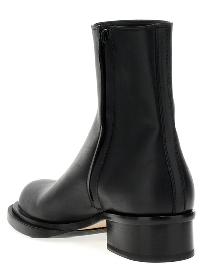 Shop Alexander Mcqueen Stack Boots, Ankle Boots Black