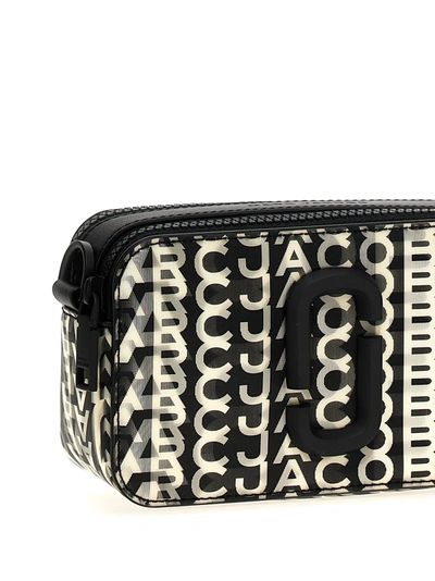 Shop Marc Jacobs The Snapshot Crossbody Bags White/black