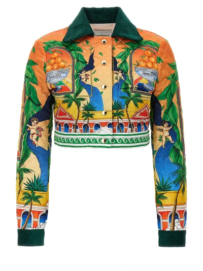 Shop Casablanca Triomphe D Blazer And Suits Multicolor