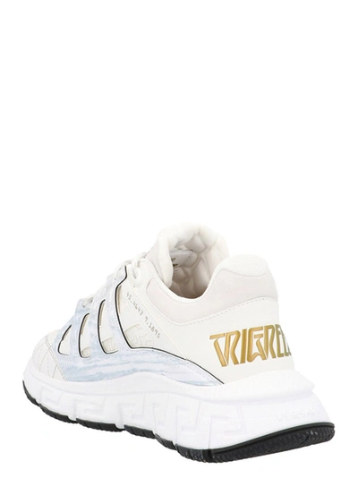 Shop Versace Trigreca Sneakers White