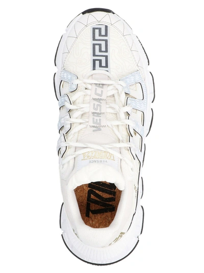 Shop Versace Trigreca Sneakers White