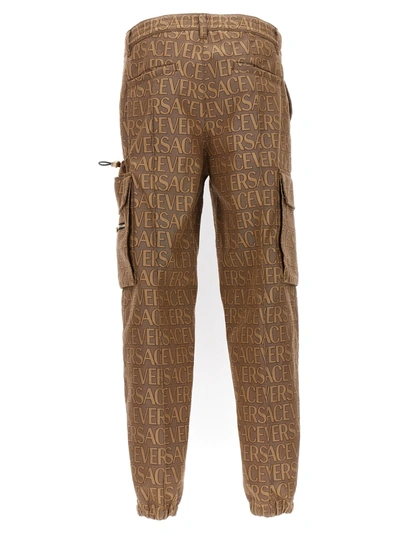 Shop Versace Allover' La Vacanza Caspule Pants Brown