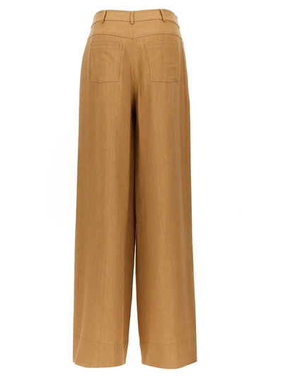 Shop Alberta Ferretti Wide Range Of Trousers Pants Beige