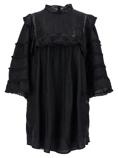 Shop Isabel Marant Zakae Dresses Black