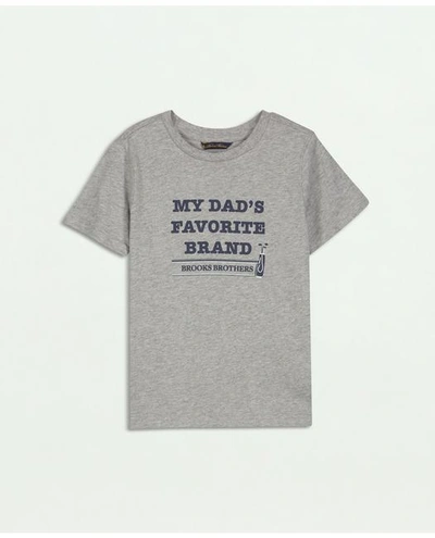Shop Brooks Brothers Boys Graphic T-shirt | Grey | Size 8