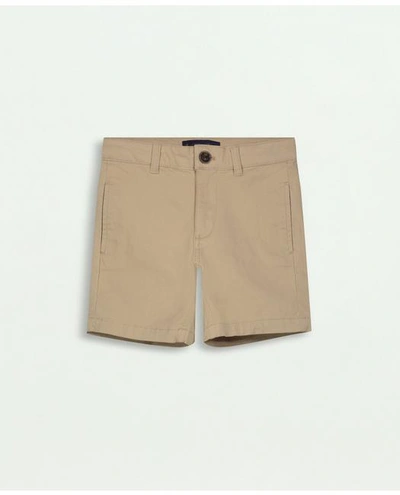 Shop Brooks Brothers Boys Twill Shorts | Dark Beige | Size 14