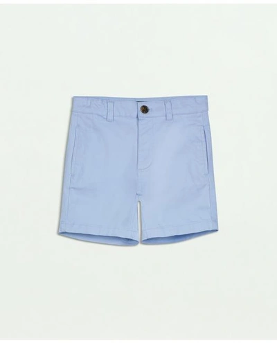 Shop Brooks Brothers Boys Twill Shorts | Light Blue | Size 10