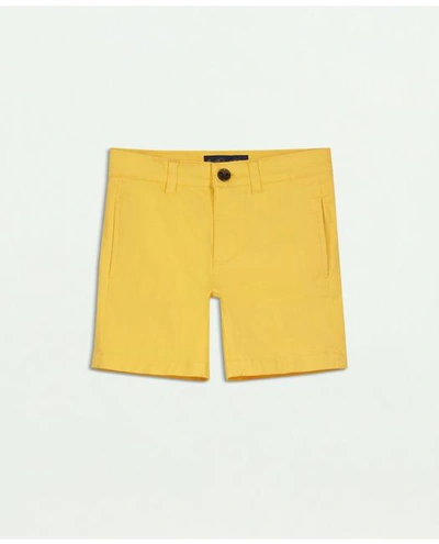 Shop Brooks Brothers Boys Twill Shorts | Medium Yellow | Size 14