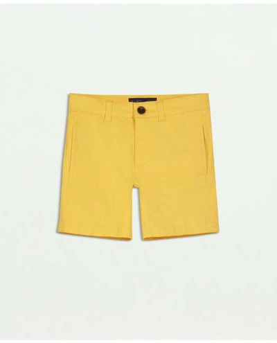Brooks Brothers Boys Twill Shorts | Medium Yellow | Size 14 In Medium Yellow