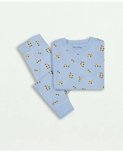 Shop Brooks Brothers Girls Kids Long-sleeve Pajamas Set | Light Blue | Size 6