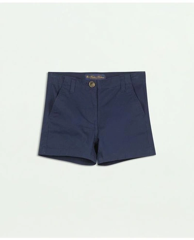 Shop Brooks Brothers Girls Cotton Shorts | Navy | Size 6