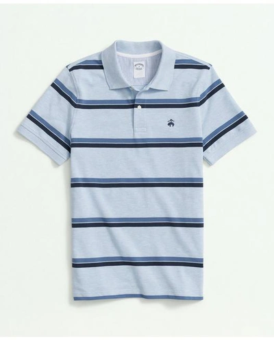 Shop Brooks Brothers Golden Fleece Multi Striped Polo In Supima Cotton | Blue | Size Xs
