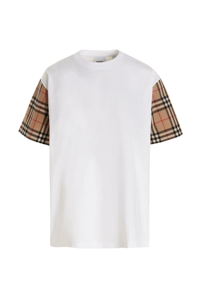 Shop Burberry Women 'carrick' T-shirt In White