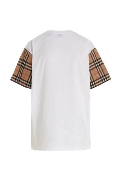 Shop Burberry Women 'carrick' T-shirt In White