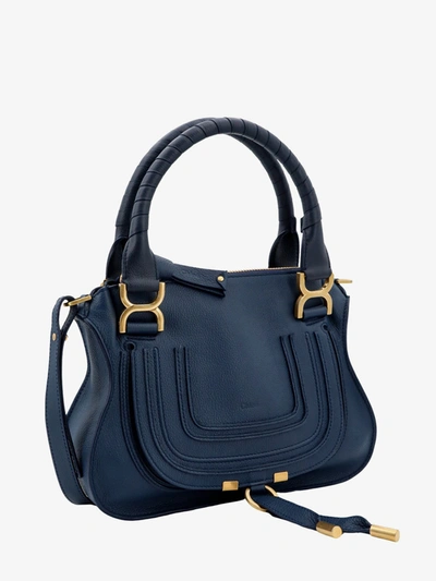 Shop Chloé Chloe' Woman Marcie Woman Blue Handbags