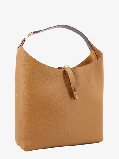 Shop Chloé Chloe' Woman Marcie Woman Brown Shoulder Bags