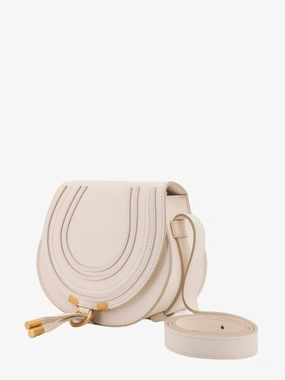 Shop Chloé Chloe' Woman Marcie Woman White Shoulder Bags