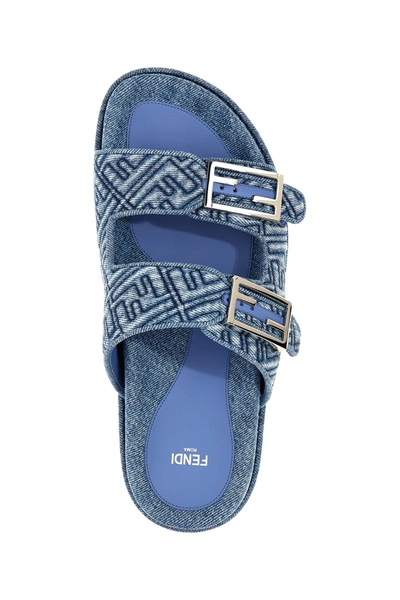 Shop Fendi Women ' Feel' Sandals In Blue