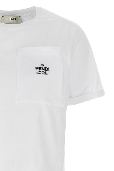 Shop Fendi Women ' Roma' T-shirt In White