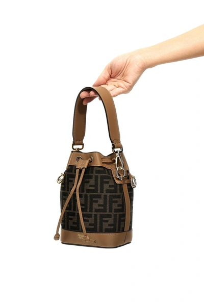 Shop Fendi Women 'mon Tresor' Mini Handbag In Brown