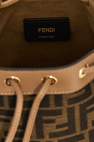 Shop Fendi Women 'mon Tresor' Mini Handbag In Brown