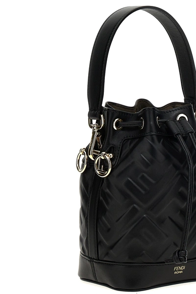 Shop Fendi Women 'mon Tresor' Mini Handbag In Black