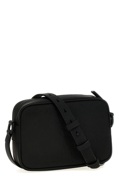 Shop Gucci Men 'gg' Mini Shoulder Bag In Black