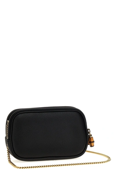 Shop Gucci Women 'gg' Mini Crossbody Bag In Black