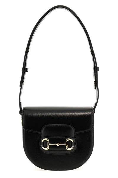 Shop Gucci Women ' Horsebit 1955' Crossbody Bag In Black