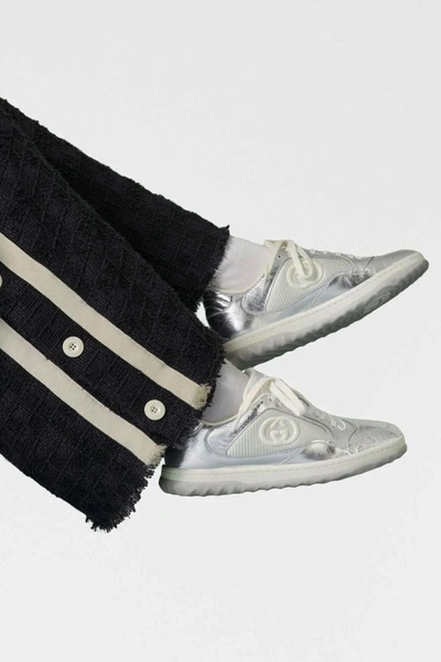 Shop Gucci Women 'mac 80' Sneakers In Silver