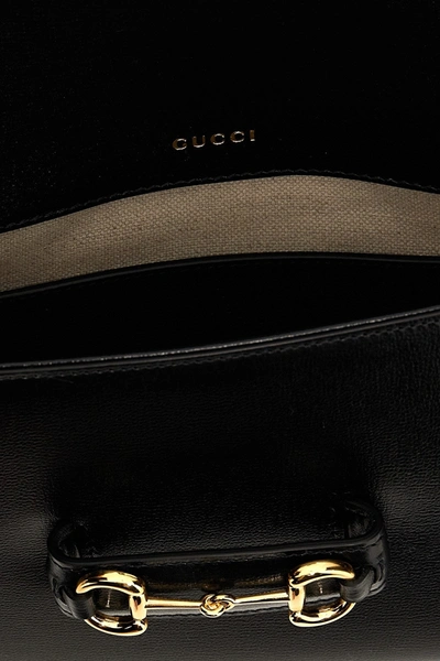 Shop Gucci Women 'mini Horsebit 1955' Crossbody Bag In Black
