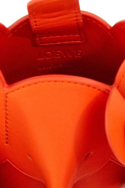 Shop Loewe Women 'elephant' Crossbody Bag In Orange