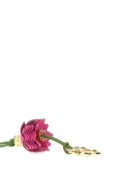 Shop Loewe Women 'flower Dice' Capsule Paula's Ibiza Keyring In Multicolor