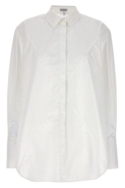 Shop Loewe Women 'puzzle Fold' Shirt In White