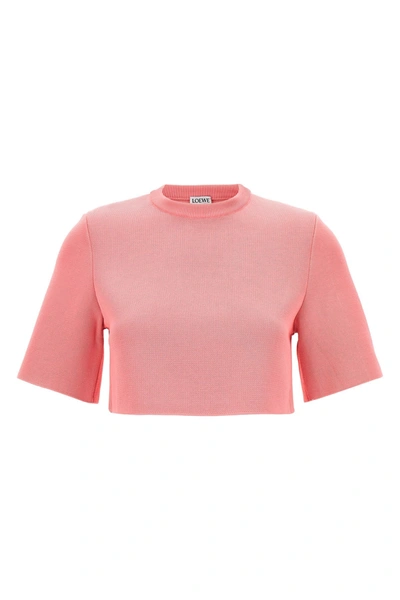 Shop Loewe Women 'reproportioned' Cropped Top In Pink