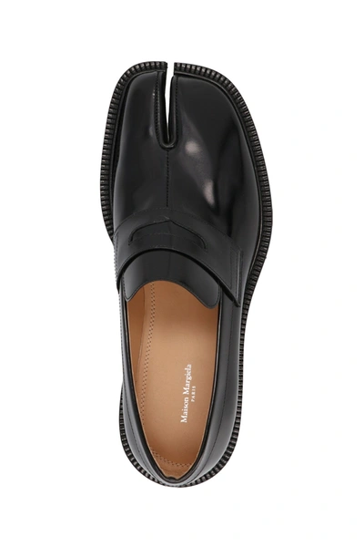 Shop Maison Margiela Men 'tabi' Loafers In Black