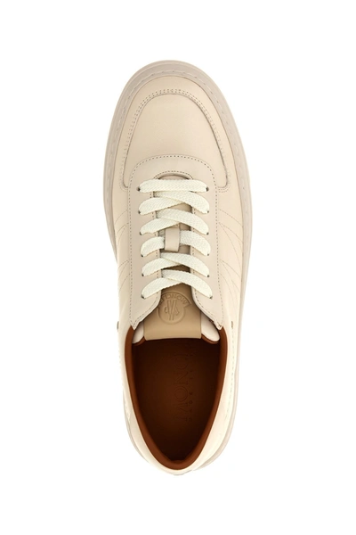 Shop Moncler Men 'monclub' Sneakers In White