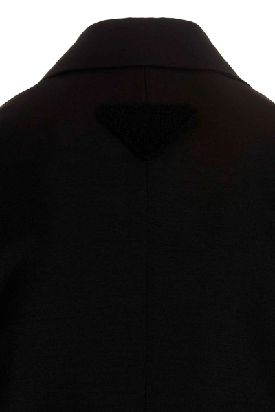 Shop Prada Men Single-breasted Blazer In Black