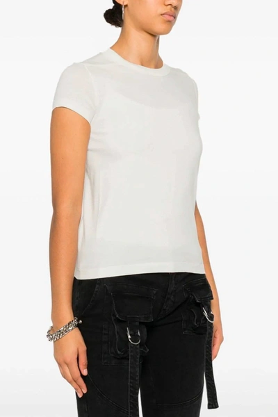Shop Rick Owens Women 'cropped Level Tee' T-shirt In White